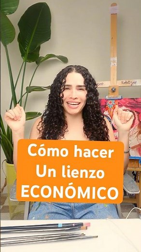 Como hacer un lienzo MUY FACIL! / How to make a canvas SUPER EASY #canvas #canvaspainting #tutorial