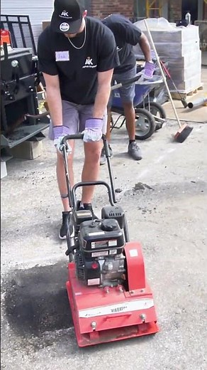 Pothole Repair made easy, from bump to smooth. #shorts