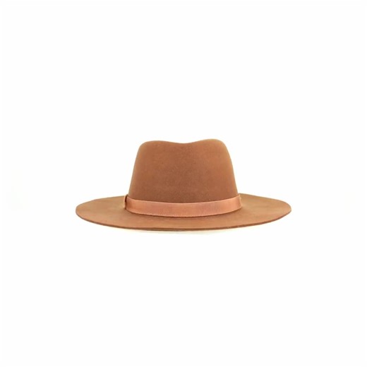 Teak Brown Wool Fedora Hat: Rancher Style, UPF 50  Sun Protection - Etsy