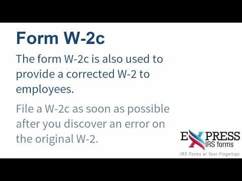 E-file a W-2c Correction Form with ExpressIRSForms