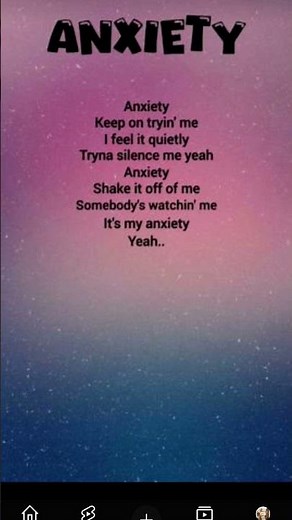 anxiety song