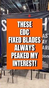 These EDC Fixed Blades Are Better Than I Expected! #edc #shorts