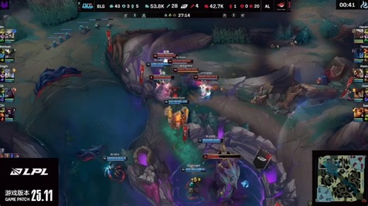 没了TES的狙击，BLG打谁都是吊打。实力差距太大，BLG全场狂虐AL，简直就是打人机一样，这几乎百分之百确定BLG可以是第一个晋级MSI的队伍了，这次复仇三星