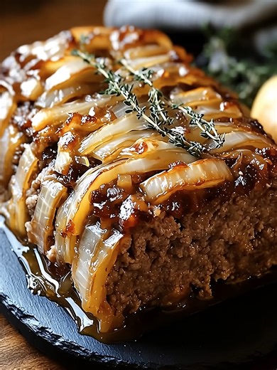 Savory French Onion Meatloaf Recipe