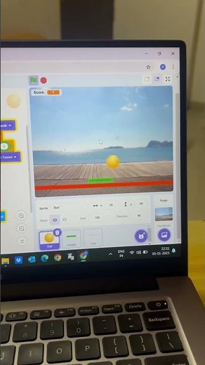 Ping pong game in scratch#shortvideo #shots #scratch #coding #codingtutorial #artificialintelligence