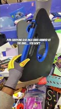 You wear safety gloves at the Goodwill bins 🧤Thrift smarter not harder. #goodwillbins #thriftingpov