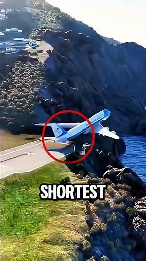 Top 5 shortest runways in the world #airplane #aviation #shorts