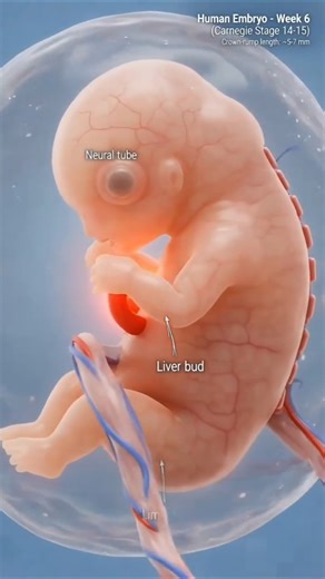 6 Weeks Pregnant | Amazing Embryo Development Inside the Womb