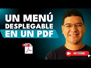 Cómo CREAR un MENÚ DESPLEGABLE en PDF - ✨Guía fácil y rápida💻