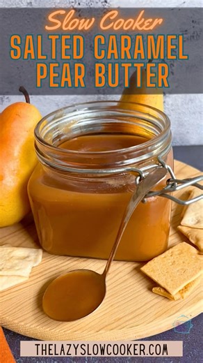 How To Make Slow Cooker Salted Caramel Pear Butter
