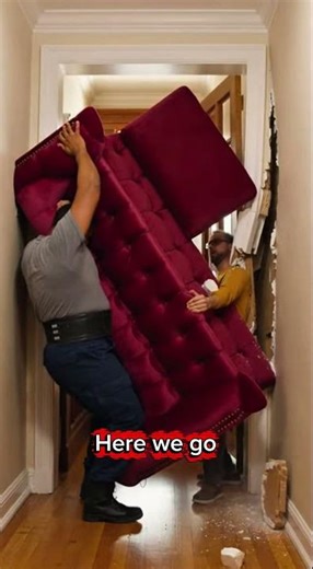 Movers VS MEGA SOFA: Who Will WIN?! #funny #shorts #ai