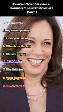 Ranking Top 10 Kamala Harris’s Funniest Moments Part 1 #KamalaHarris #FunnyMoments #PoliticalHumor