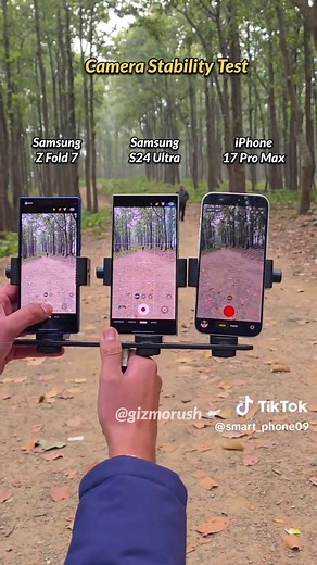 Samsung Z Fold 7 vs iPhone 17 Pro Max Camera Stability Test