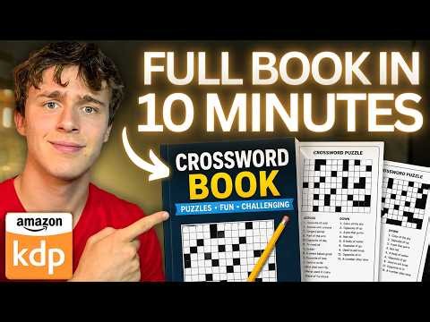 NEW AI Tool Creates KDP Crossword Books in Minutes (Amazon KDP)