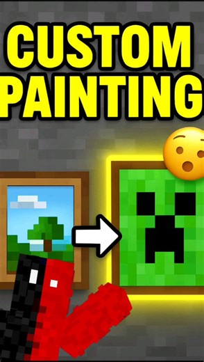 💥"You Can CUSTOMIZE Paintings in Minecraft?!😱"#Shorts #minecraft #gaming