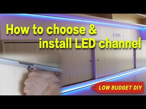 How to choose LED channel - Muzata aluminum channel installation DIY guide 2019