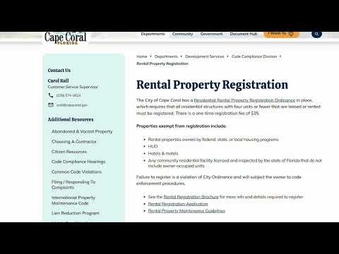How to create a CSS account for Rental Registrations