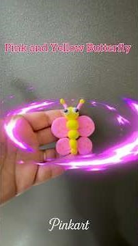 Butterfly craft using air dry clay | Easy butterfly