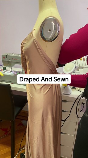 Creating a Unique Junior Prom Dress with Draped And Sewn Technique