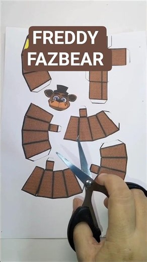 Making FNAF FREDDY FAZBEAR From Paper! #shorts #fnaf