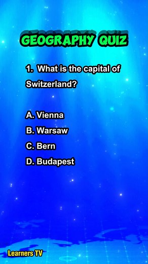 7.2K views · 228 reactions | What is the capital of Switzerland? #learnerstv #geographyquiz #countriescapital #countriesineurope #quiz #QuizChallenge #quizbee | Learners TV | Facebook