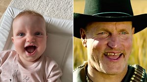 Woody Harrelson responds to viral photo of baby look-alike