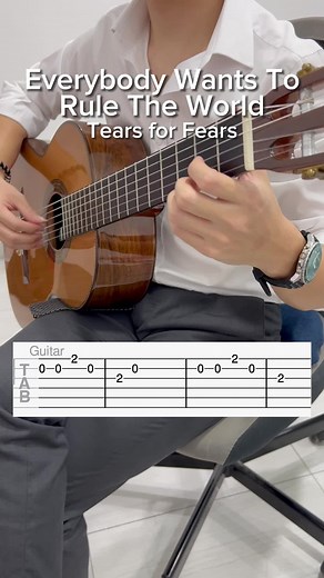 Learn How to Play Everybody Wants to Rule the World on Guitar