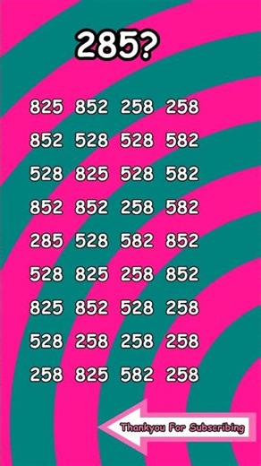 "Can You Find 285? Number Puzzle Challenge!"