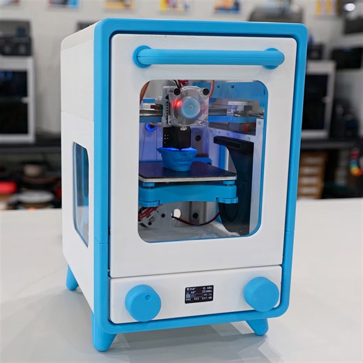 Unnecessary Inventions’ Tiny Marvel is Literally a 3D Printer That Prints Itself