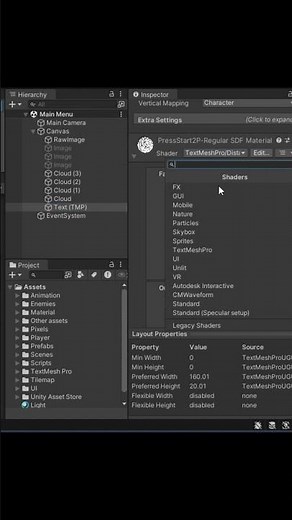 Fixing TextMeshPro White Background Issue in Unity #Unity #TextMeshPro #GameDev #UnityTutorial