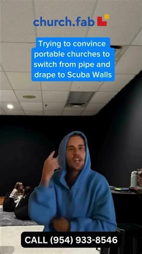 Transform your portable church in minutes with Scuba Walls from Church Fab!