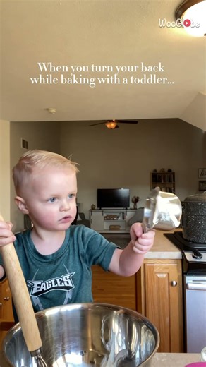 Toddler Baking: Hilarious Chaos Unfolds in the Kitchen! || WooGlobe