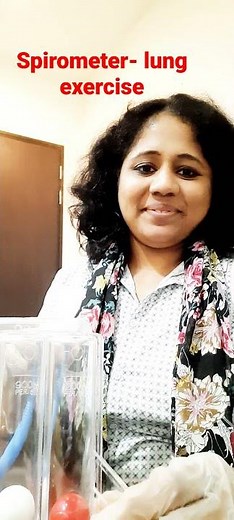 Spirometer - for lungs exercise - how to use - helps covid patients to recover