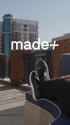 Every step matters. Made Plus sneakers begin as 6.5 upcycled plastic...