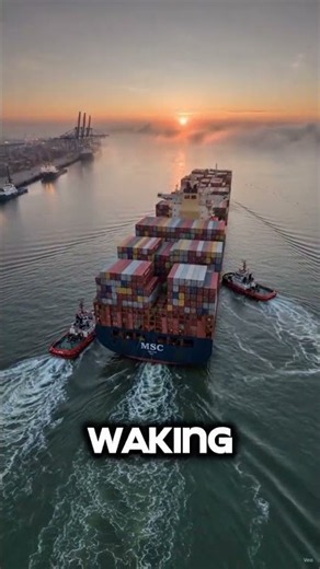 How a 24,000-Container Ship Actually Works 🚢📦 #shorts #shipping