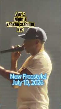 Jay-Z spits a new freestyle for his first night of #JayZ30 at Yankee Stadium!! July 10, 2026