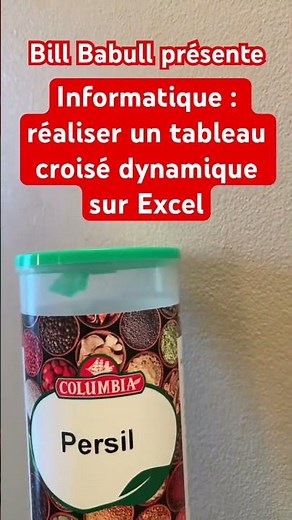 Informatique : réaliser un tableau croisé dynamique sur Excel