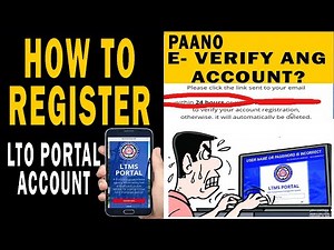 LTO Portal Registration | How to Register LTO Portal | PAANO E-VERIFY ANG ACCOUNT