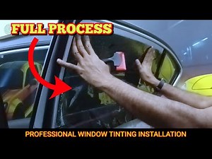 Back Door Window Tinting Installation | Full Professional Process