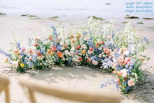 Pastel Wildflower Wedding Aisle Flowers, Ground Arch Arrangement - Etsy