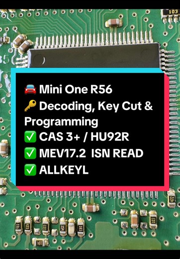 Mini One R56 Key Decoding and Programming Guide