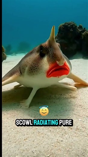 Why Does This Fish Have Red Lips? 👄 #oceanfacts #wildlife #curiosity