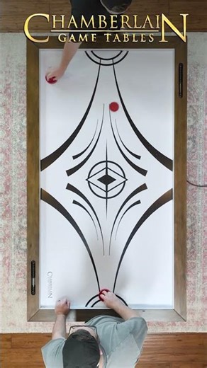 Aspen Nights Distressed Wood Air Hockey Table | Chamberlain