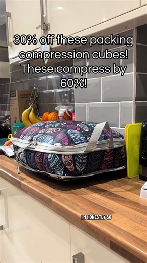 These compression packing cubes are insanely good! I can’t believe I got this massive blanket inside this tiny cube. It’s going to save so much packing space when I go on holiday. PACKING COMPRESSION CUBES TRAVEL ESSENTIALS HOLIDAY VACATION SUITCASE MUST HAVE #packing #packinghacks #suitcase #suitcasetravels #holidays