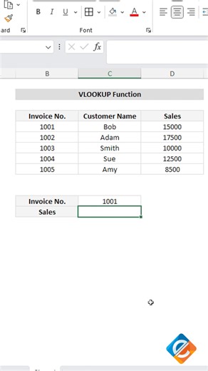 Master Data Lookup with VLOOKUP in Excel Unlock the power of VLOOKUP in Excel to efficiently search for and retrieve data from a table. Elevate your spreadsheet skills and dive into this tutorial to learn how to use VLOOKUP to streamline your data lookup tasks, enabling faster and more accurate analysis. Watch, learn, and become a data lookup expert with VLOOKUP! 💻🔍📊 #ExcelTips #VLOOKUPFunction #DataLookup #SpreadsheetSkills #ExcelMagic | Excel Formulas Unleashed