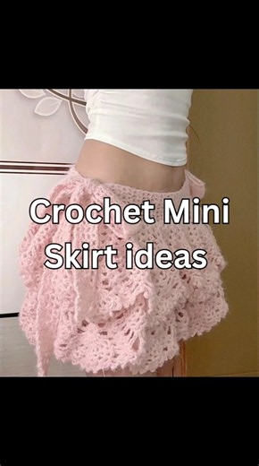 Crochet Mini Skirt ideas #crochet