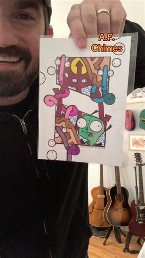 GIR Invader Zim art #psychedelicart #trippyvisuals #handdrawnart #girinvaderzim #invaderzimart