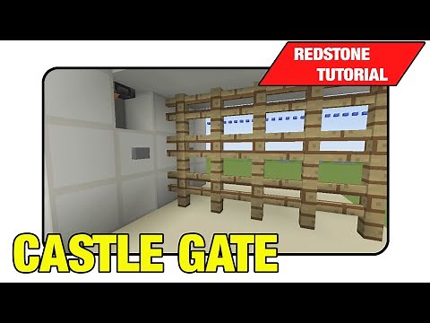 Castle Gate [Portcullis Gate] "Tutorial" (Minecraft Xbox/Ps3 TU16)
