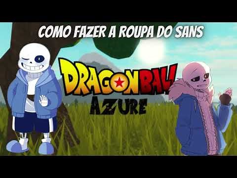 COMO FAZER ID DO SANS DO ROBLOX - DRAGON BALL AZURE (how to make SANS´s outfit) - ISAAC LORENZO