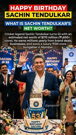 Sachin Tendulkar Net Worth 2026: Birthday Special, Income, Assets & Luxury Lifestyle
